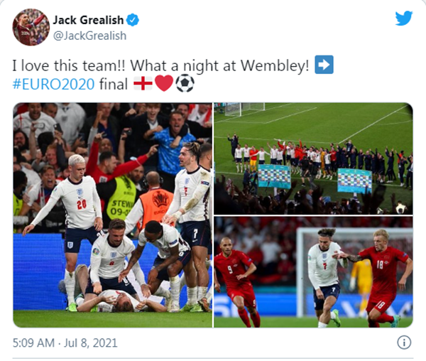 Chỉ thi đấu trong 35 phút, Jack Grealish nói gì? - Bóng Đá
