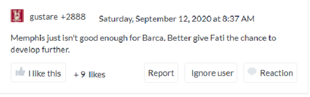 'Very moderate' Memphis tackled hard: 'His head is already in Barcelona' - Bóng Đá