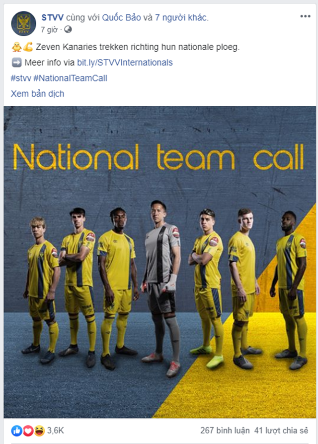 Sint-Truidense gửi lời chúc đến Công Phượng khi về hội quân cùng ĐT Việt Nam - Bóng Đá