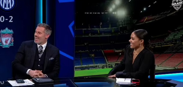 Jamie Carragher issues a mocking jibe at Manchester United by claiming ARSENAL have a 'better chance' of winning the Champions League - Bóng Đá