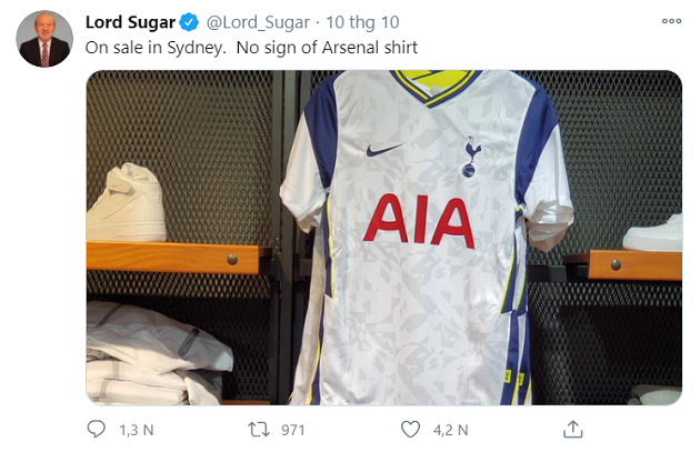 Some Arsenal fans mock former Spurs chairman over photo blunder - Bóng Đá