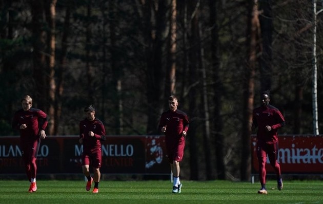 Ảnh Milan tập - Bóng Đá
