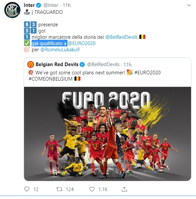 Hành động của Inter Milan trong ngày Lukaku lập cột mốc mới - Bóng Đá