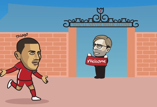 Ảnh chế Liverpool mua Thiago - Bóng Đá