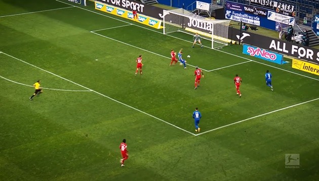 Bàn thắng thứ 3 của Hoffenheim trước Bayern - Bóng Đá
