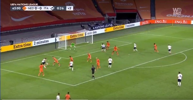 Bài ảnh bàn mở tỉ số của Ý trước Hà Lan - Bóng Đá