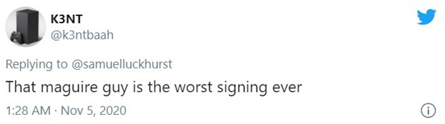 'Worst signing ever', 'Totally embarrassing' - These Man U fans blast Maguire after poor display  - Bóng Đá