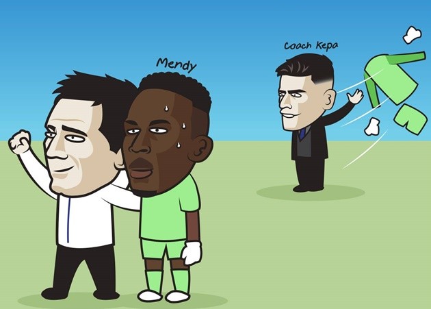 Ảnh chế Chelsea mua Mendy - Bóng Đá