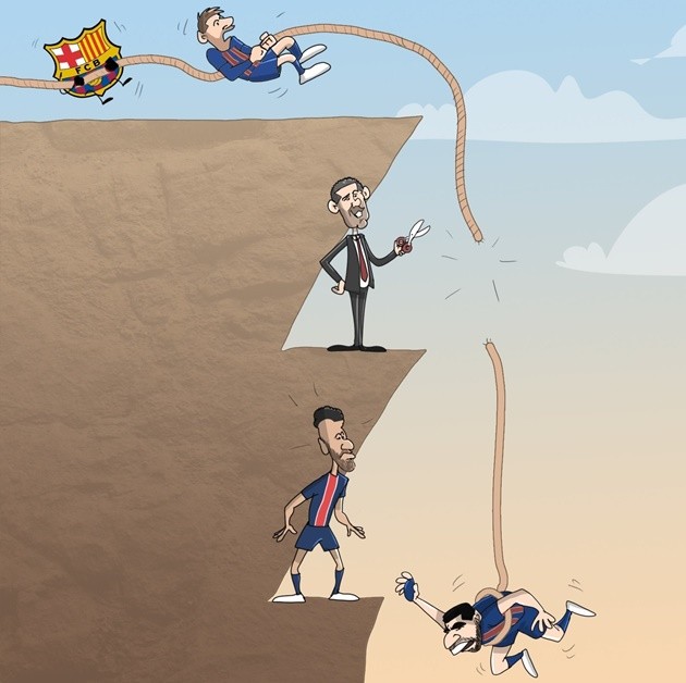 Ảnh chế Bartomeu bị sút - Bóng Đá