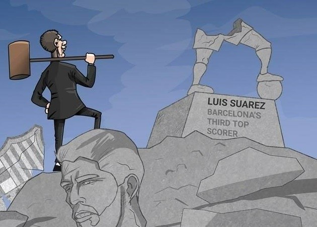 Ảnh chế Bartomeu bị sút - Bóng Đá