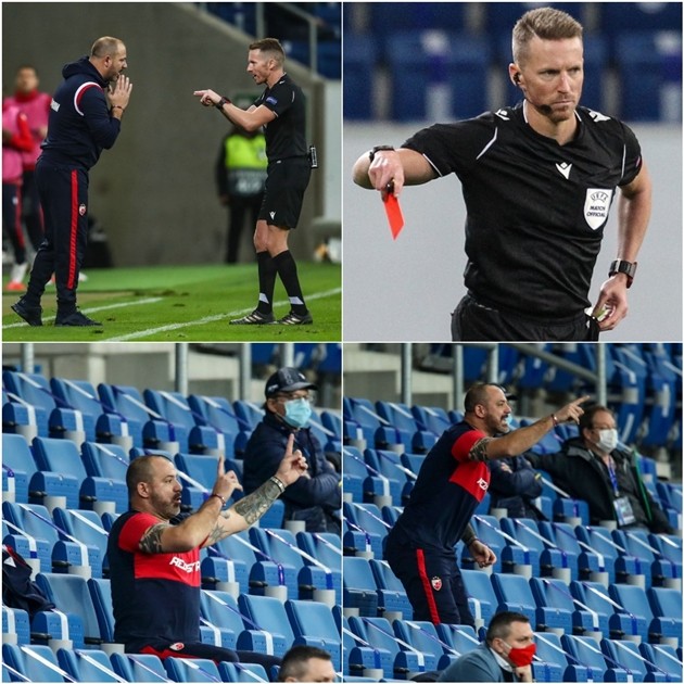 CHOÁNG! Nhận thẻ đỏ, huyền thoại Inter vẫn trực tiếp chỉ đạo các học trò - Bóng Đá