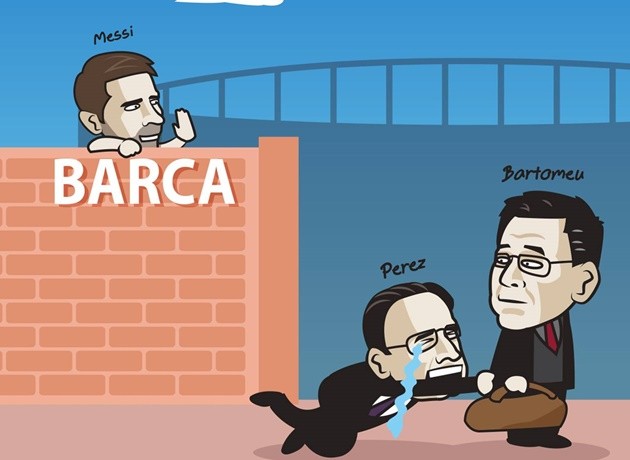 Ảnh chế Bartomeu bị sút - Bóng Đá