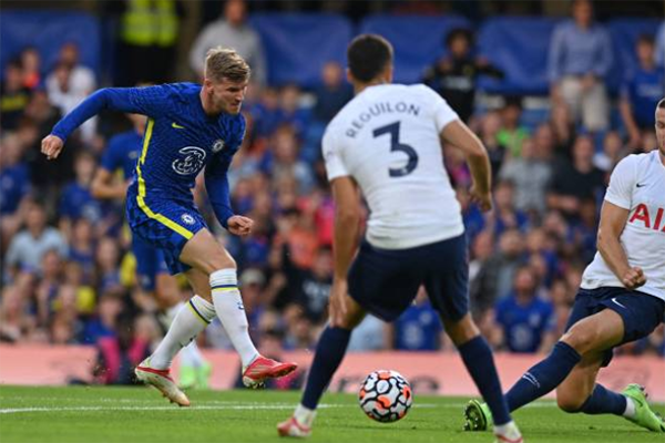 Werner bị đánh cắp 1 bàn thắng trong trận hòa Spurs - Bóng Đá