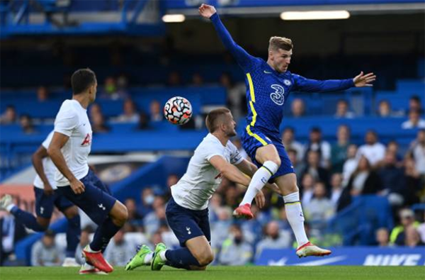 Werner bị đánh cắp 1 bàn thắng trong trận hòa Spurs - Bóng Đá
