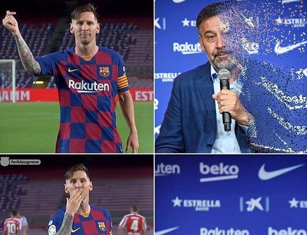 Ảnh chế Bartomeu bị sút - Bóng Đá