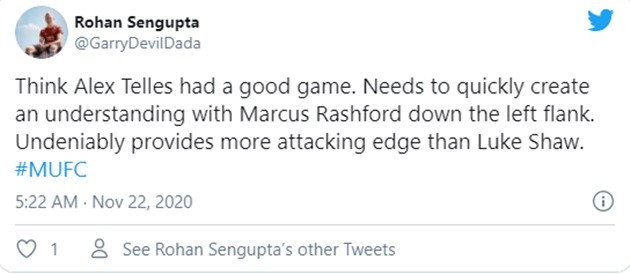 Manchester United fans react to Alex Telles' performance - Bóng Đá