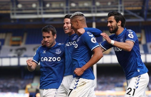 James Rodriguez lập siêu phẩm ghi bàn lẫn kiến tạo, Everton đè bẹp đối thủ 5 bàn - Bóng Đá