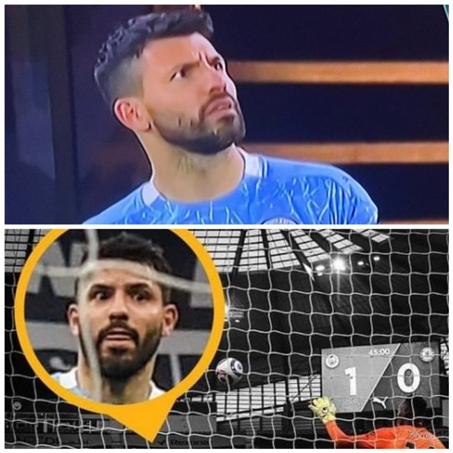 Aguero và 2 bộ mặt ngờ nghệch đáng đến thương khiến NHM phì cười - Bóng Đá
