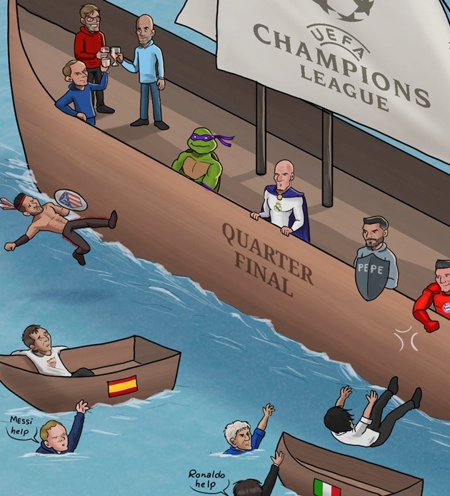 Cười té khói với loạt ảnh chế bốc thăm tứ kết Champions League - Bóng Đá