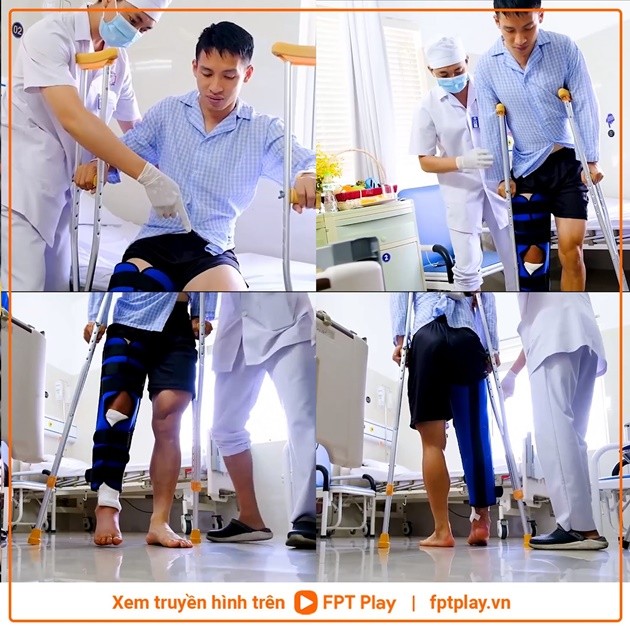 Hùng Dũng chống nạng - Bóng Đá