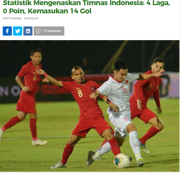 Báo Indonesia: Quá tệ, chúng ta đã thua tan nát trước ĐT Việt Nam - Bóng Đá