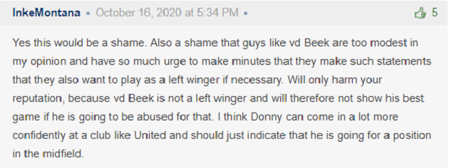 Van de Beek is open to a remarkable position change at Manchester United - Bóng Đá