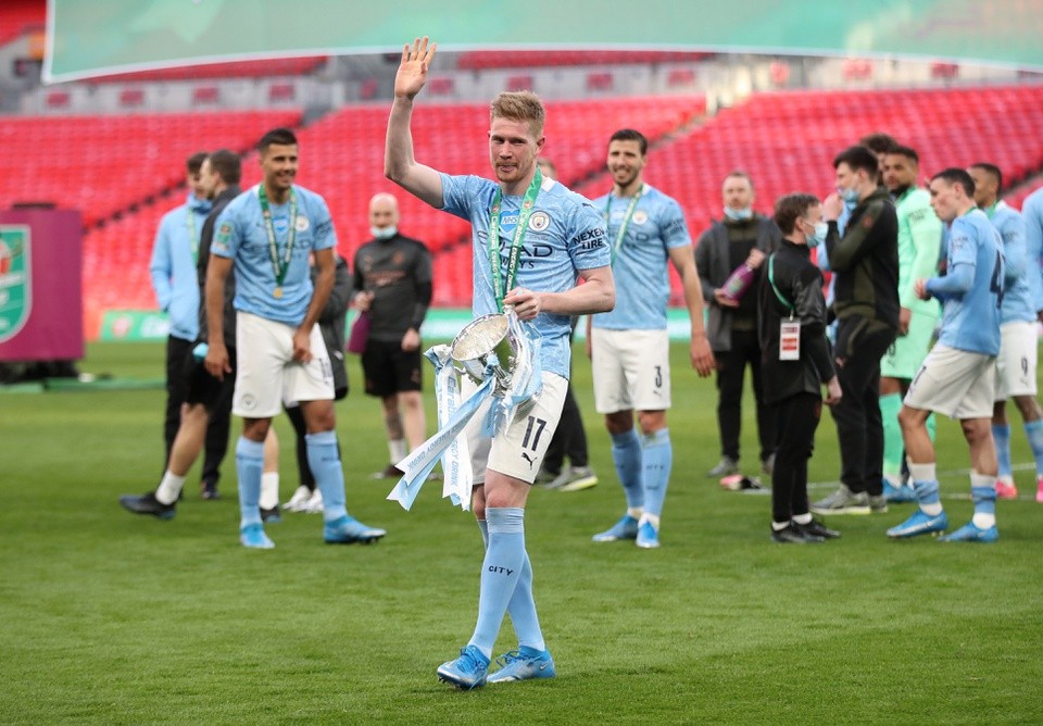 Niềm vui nhân đôi, Man City ăn mừng quá đặc biệt - Bóng Đá