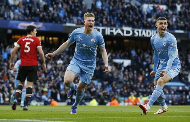 TRỰC TIẾP Man City 1-0 Man Utd (H1): De Bruyne ghi bàn - Bóng Đá
