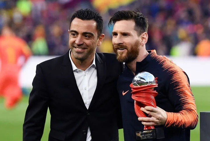 Xavi và Messi từng có nhiều năm là đồng đội ở Barca.