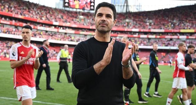 Arteta đang giúp Arsenal dẫn đầu BXH.