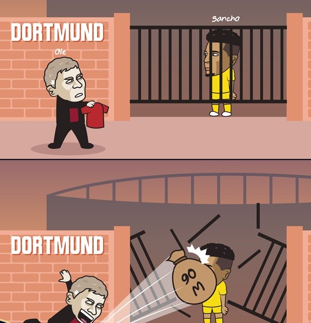 Cười té khói với loạt ảnh chế Man Utd mua Sancho - Bóng Đá