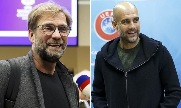 Jurgen Klopp and Pep Guardiola take scheduling fight to UEFA at coaches' summit in Switzerland just a day after dugouts at Anfield - Bóng Đá