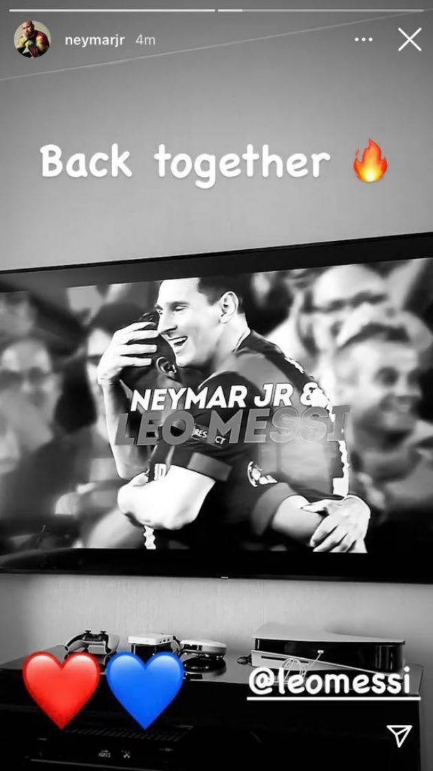 Neymar xác nhận Messi đến PSG - story - Bóng Đá