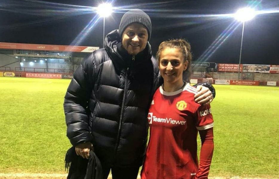 Solskjaer pictured watching United's Women U21 win 5-0 - Bóng Đá