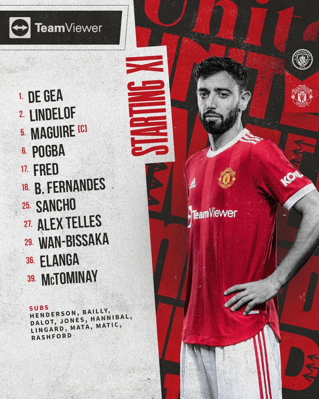 TRỰC TIẾP Man City vs Man Utd: Không Ronaldo, Rashford dự bị - Bóng Đá