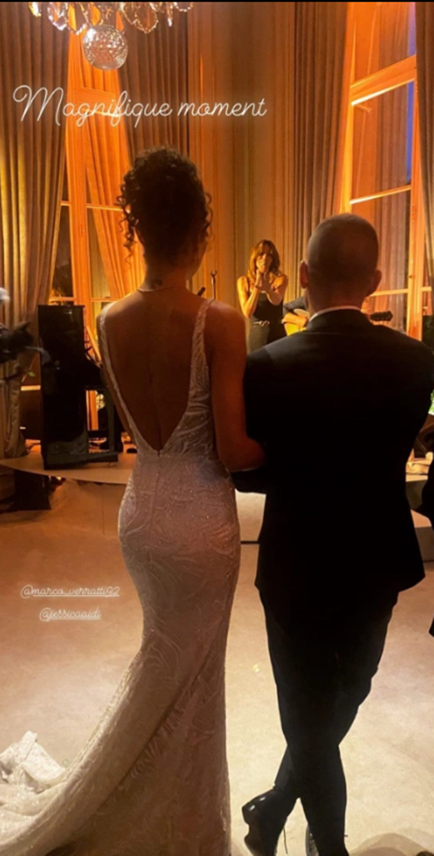 Inside Marco Verratti and model partner Jessica Aidi’s Paris wedding - Bóng Đá