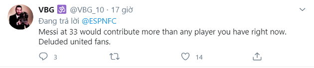 Lionel Messi: Man Utd fan says the Barcelona superstar is 'too old' for Old Trafford - Bóng Đá