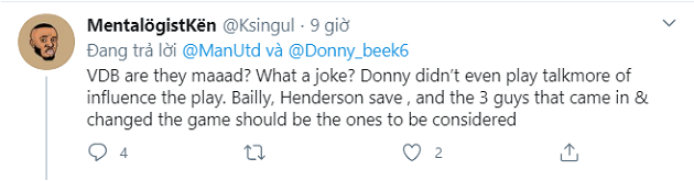 Van de Beek MOTM CĐV phản ứng - Bóng Đá