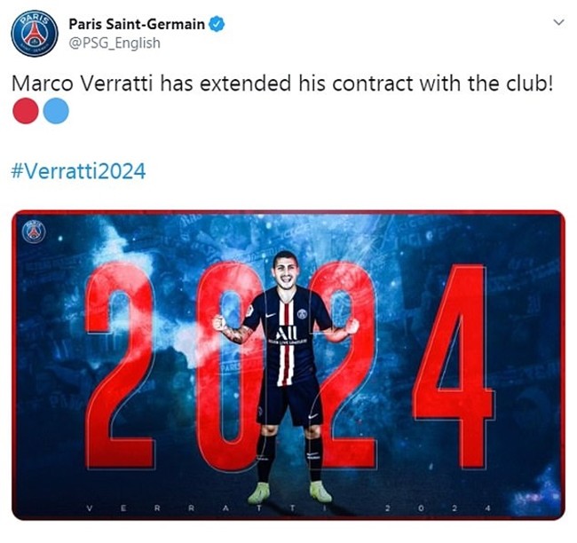 CHÍNH THỨC: Real và MU hụt hẫng, PSG giữ chân thành công 