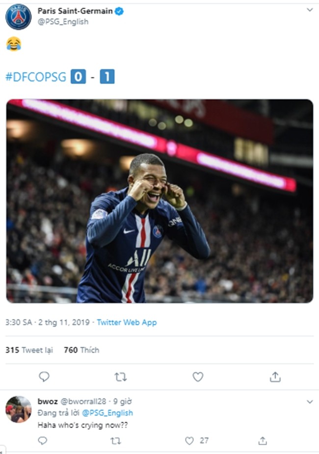 Thua Dijon, PSG đã thấm câu 