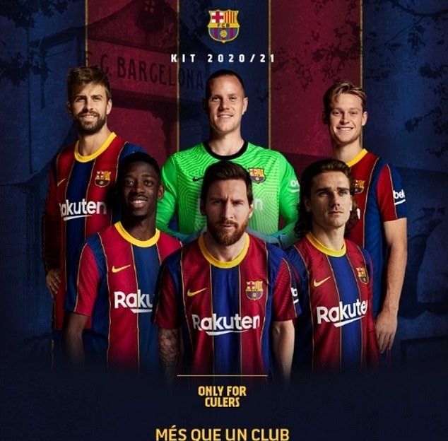 Angry Barcelona fans fume at the club for using Lionel Messi's image to promote new home shirt and make money - Bóng Đá