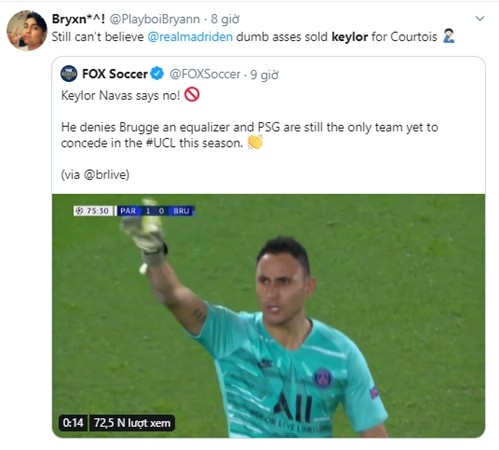 Navas được khen ngợi khi giúp PSG thắng trận - Bóng Đá