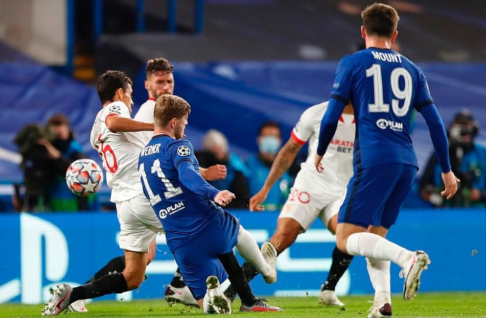 Timo Werner lập hattrick, Chelsea hủy diệt Sevilla 8 bàn - Bóng Đá
