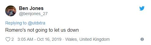 Manchester United: These fans have faith in Sergio Romero to replace David de Gea if needed - Bóng Đá