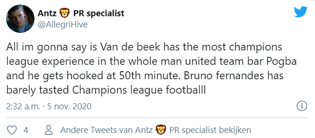 fan Van de Beek replaced with poor Man United: 'He is too good for Solskjaer' - Bóng Đá