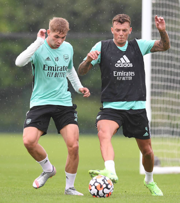 Ben White takes part in first Arsenal session - Bóng Đá
