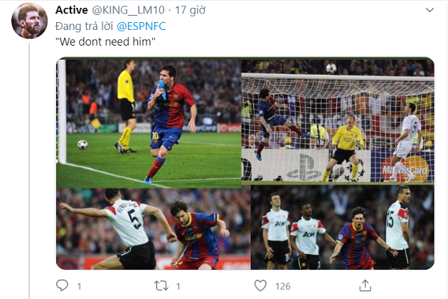 Lionel Messi: Man Utd fan says the Barcelona superstar is 'too old' for Old Trafford - Bóng Đá