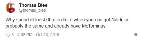 Manchester United fans would rather have Wilfred Ndidi over Declan Rice - Bóng Đá