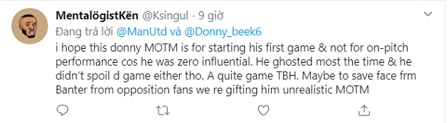 Van de Beek MOTM CĐV phản ứng - Bóng Đá