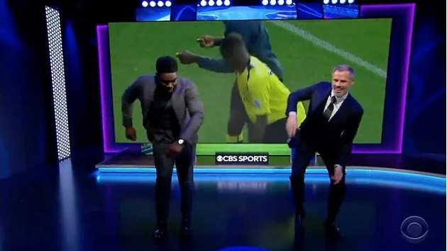 Jamie Carragher had Micah Richards doing cartwheels in CBS Sports studio - Bóng Đá